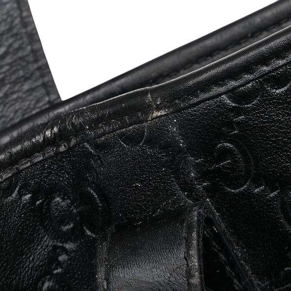 グッチ グッチシマ トートバッグ ショルダーバッグ 238696 ブラック レザー レザー レディース GUCCI 【中古】