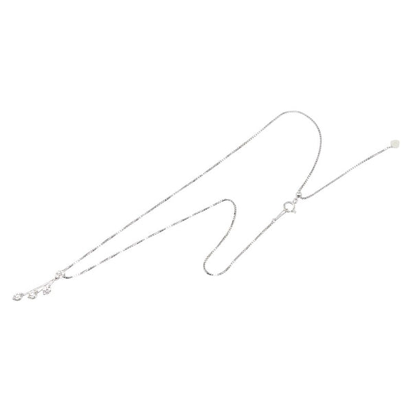 ノーブランド K18WG ホワイトゴールド ダイヤ0.73ct ネックレス レディース no brand 【中古】