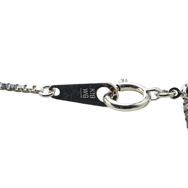 ノーブランド K18WG ホワイトゴールド ダイヤ0.73ct ネックレス レディース no brand 【中古】