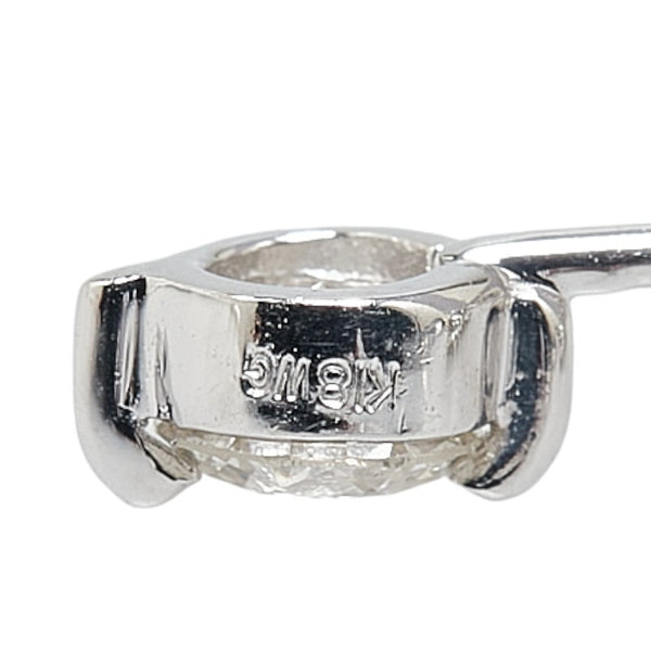 ノーブランド K18WG ホワイトゴールド ダイヤ0.73ct ネックレス レディース no brand 【中古】