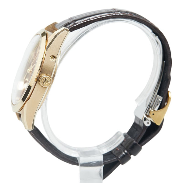 シチズン ザ シチズン アイコニック ネイチャー コレクション 和紙文字盤250本限定モデル 腕時計 AQ4102-01X クオーツ ブラウン文字盤 スーパーチタニウム/ワニ革バンド メンズ CITIZEN 【中古】