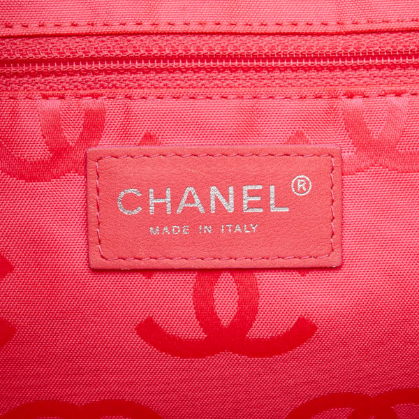 シャネル カンボンライン ココマーク ラージ トートバッグ A25169 ブラック レザー エナメル レディース CHANEL 【中古】