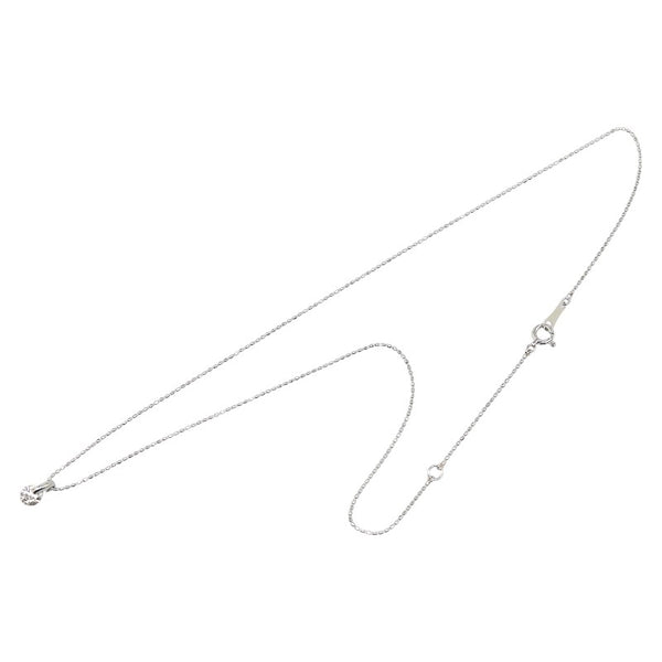 Pt900 プラチナ Pt850 プラチナ ダイヤ0.37ct ネックレス レディース 【中古】