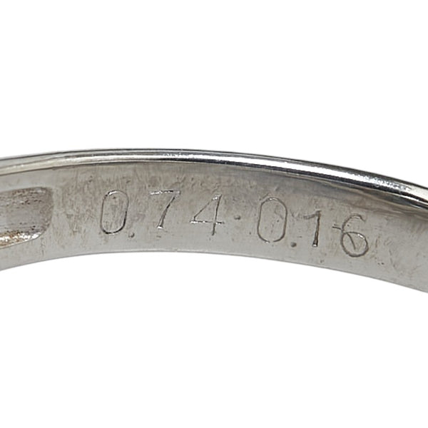 ノーブランド Pt900 プラチナ アクアマリン0.74ct ダイヤ0.16ct リング 指輪 レディース no brand 11号 【中古】