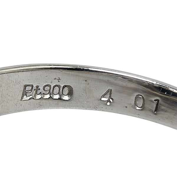 Pt900 プラチナ サファイア4.01ct ダイヤ0.14ct リング 指輪 レディース 14.5号 【中古】