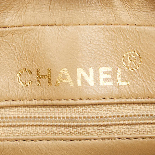 シャネル マトラッセ フリンジ 斜め掛け チェーン ショルダーバッグ ベージュ ラムスキン レディース CHANEL 【中古】