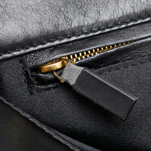 ヴェルサーチェ メデューサ ワンショルダーバッグ ハンドバッグ ブラック レザー レディース VERSACE 【中古】