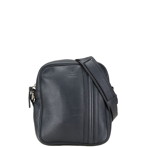 グッチ ショルダーバッグ 246382 ダークグレー レザー レディース GUCCI 【中古】