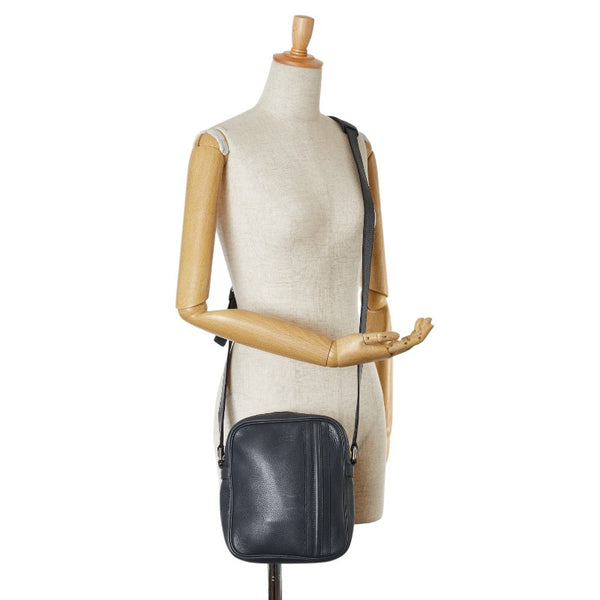 グッチ ショルダーバッグ 246382 ダークグレー レザー レディース GUCCI 【中古】