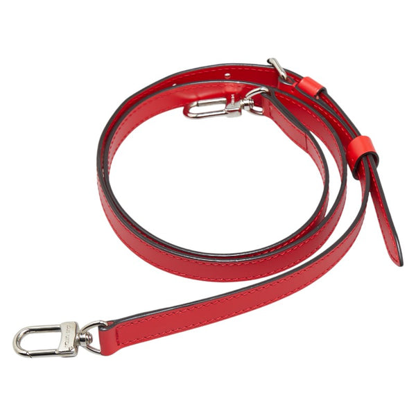 ルイ ヴィトン ショルダーストラップ レッド シルバー レザー レディース LOUIS VUITTON 【中古】