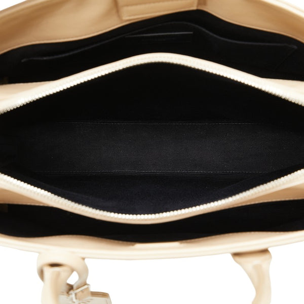 サンローラン カバリヴ ゴーシュ ハンドバッグ ショルダーバッグ 2WAY 504924 ベージュ レザー レディース SAINT LAURENT 【中古】