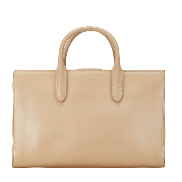 サンローラン カバリヴ ゴーシュ ハンドバッグ ショルダーバッグ 2WAY 504924 ベージュ レザー レディース SAINT LAURENT 【中古】