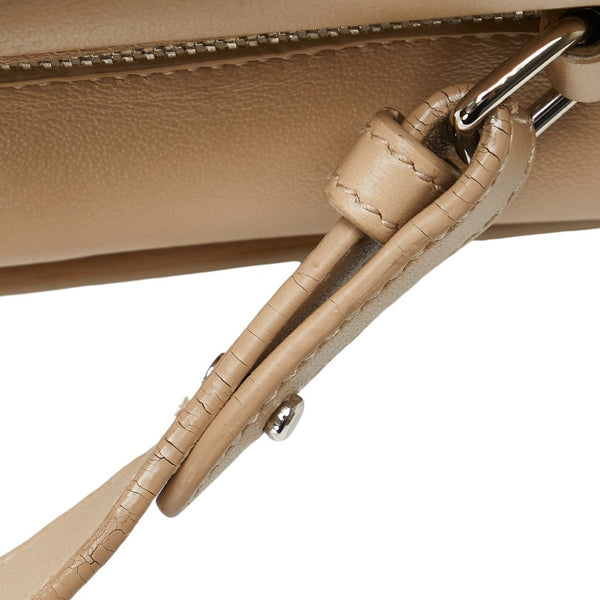 サンローラン カバリヴ ゴーシュ ハンドバッグ ショルダーバッグ 2WAY 504924 ベージュ レザー レディース SAINT LAURENT 【中古】