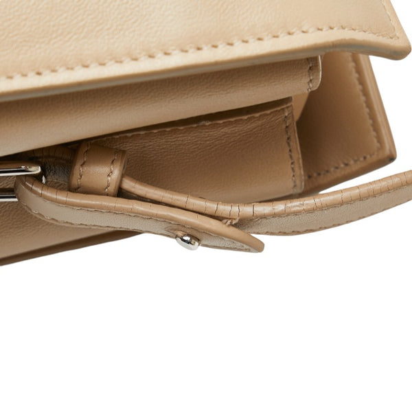 サンローラン カバリヴ ゴーシュ ハンドバッグ ショルダーバッグ 2WAY 504924 ベージュ レザー レディース SAINT LAURENT 【中古】