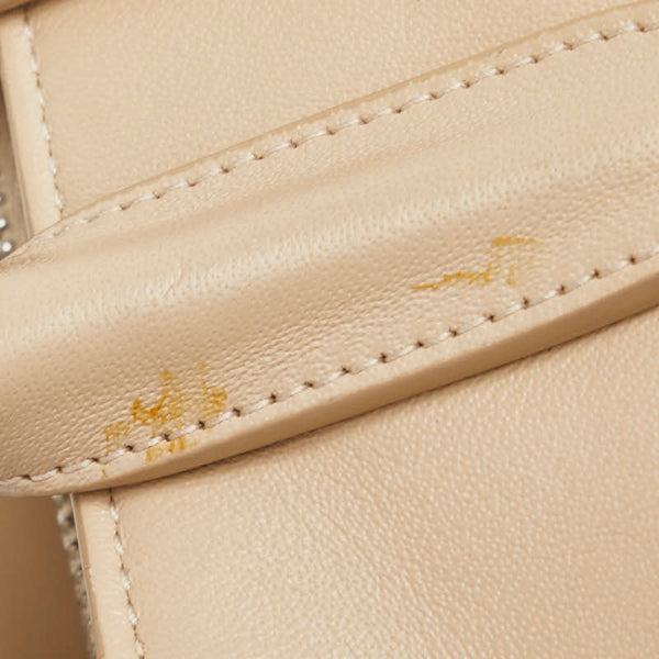 サンローラン カバリヴ ゴーシュ ハンドバッグ ショルダーバッグ 2WAY 504924 ベージュ レザー レディース SAINT LAURENT 【中古】