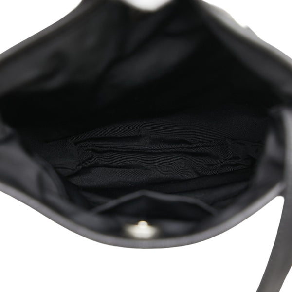 サンローラン ドット 水玉 斜め掛け ショルダーバッグ ブラック ホワイト キャンバス レザー レディース SAINT LAURENT 【中古】