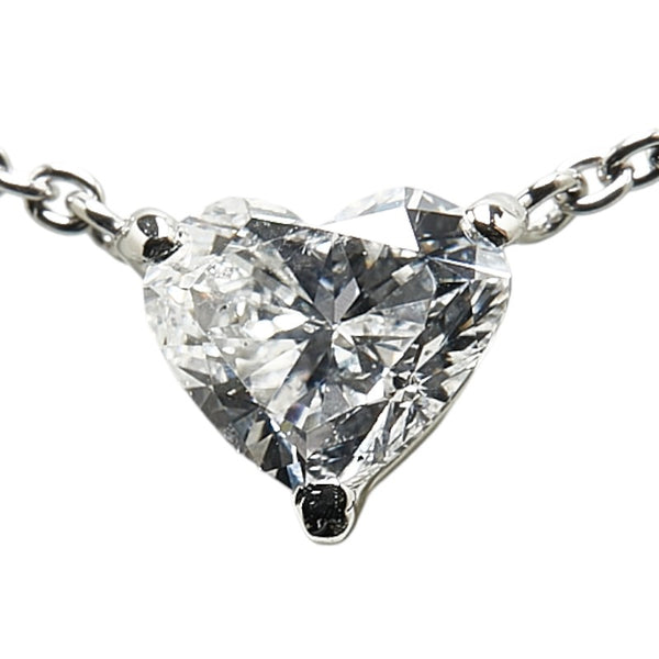 Pt900 プラチナ Pt850 プラチナ ダイヤ1.123ct ネックレス レディース 【中古】