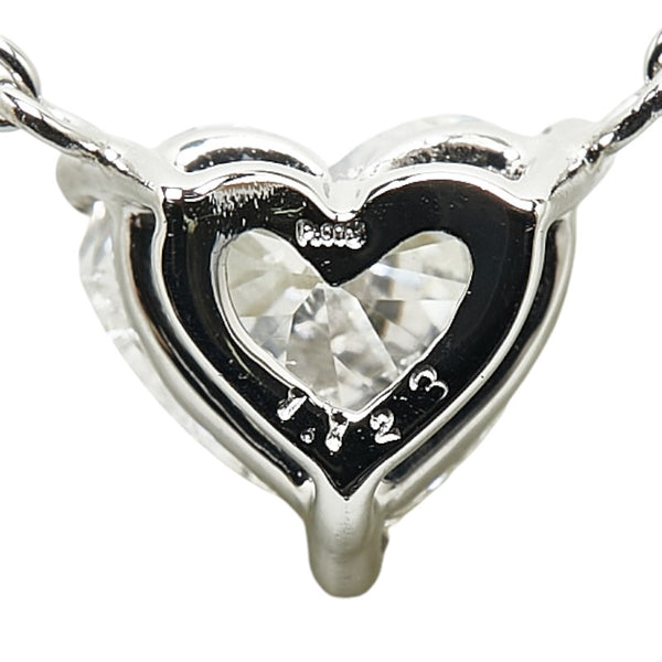 Pt900 プラチナ Pt850 プラチナ ダイヤ1.123ct ネックレス レディース 【中古】
