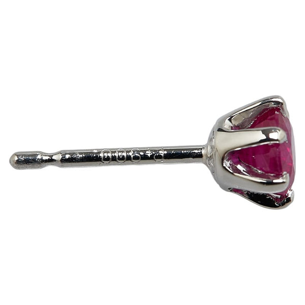 Pt900 プラチナ ルビー0.97ct ピアス レディース 【中古】