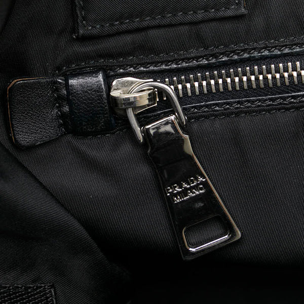 プラダ カモフラージュ 三角ロゴプレート リバーシブル ハンドバッグ ショルダーバッグ 2WAY BR4521 カーキ ブラック ナイロン レディース PRADA 【中古】