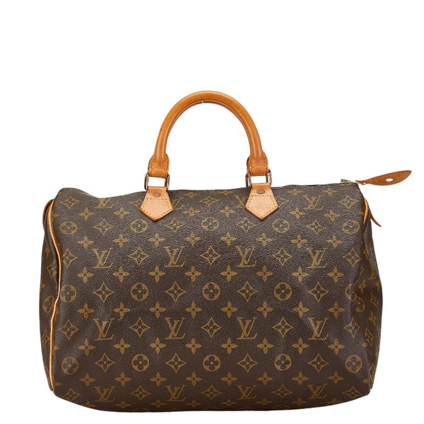 ルイ ヴィトン モノグラム スピーディ35 ハンドバッグ ボストンバッグ M41107 ブラウン PVC レザー レディース LOUIS VUITTON 【中古】
