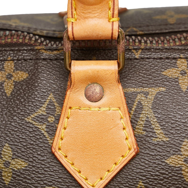 ルイ ヴィトン モノグラム スピーディ35 ハンドバッグ ボストンバッグ M41107 ブラウン PVC レザー レディース LOUIS VUITTON 【中古】