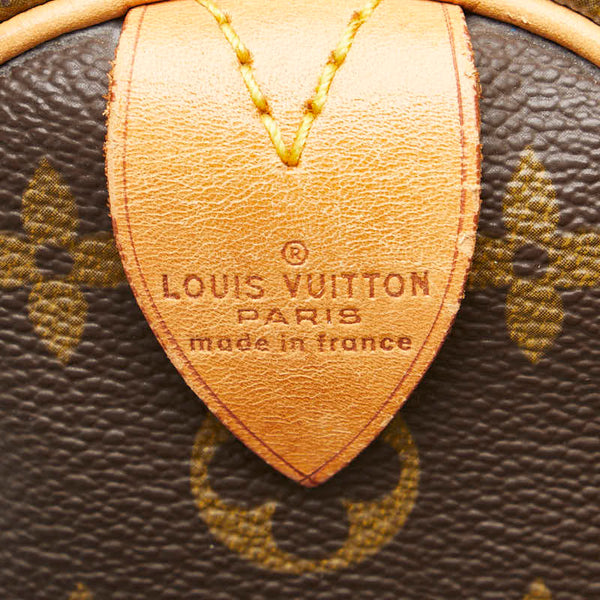 ルイ ヴィトン モノグラム スピーディ35 ハンドバッグ ボストンバッグ M41107 ブラウン PVC レザー レディース LOUIS VUITTON 【中古】