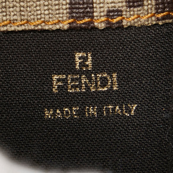 フェンディ ズッカ ズッキーノ 長財布 8M0032 ブラウン PVC レザー レディース FENDI 【中古】