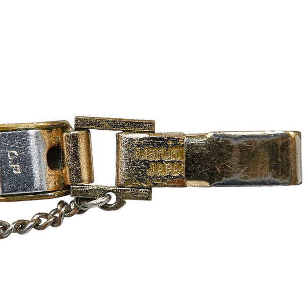 オメガ デビル カットガラス 腕時計 手巻き ゴールド文字盤 ステンレススチール メッキ レディース OMEGA 【中古】