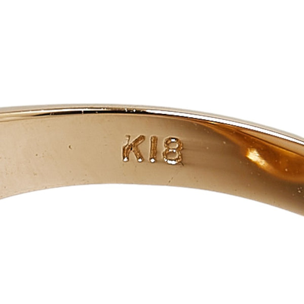 K18YG イエローゴールド マベパール約18.5mm リング 指輪 #51 レディース 11号 【中古】