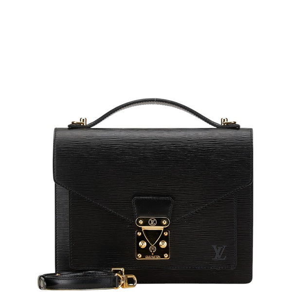 ルイ ヴィトン エピ モンソー ハンドバッグ ショルダーバッグ 2WAY M52122 ノワール ブラック レザー レディース LOUIS VUITTON 【中古】