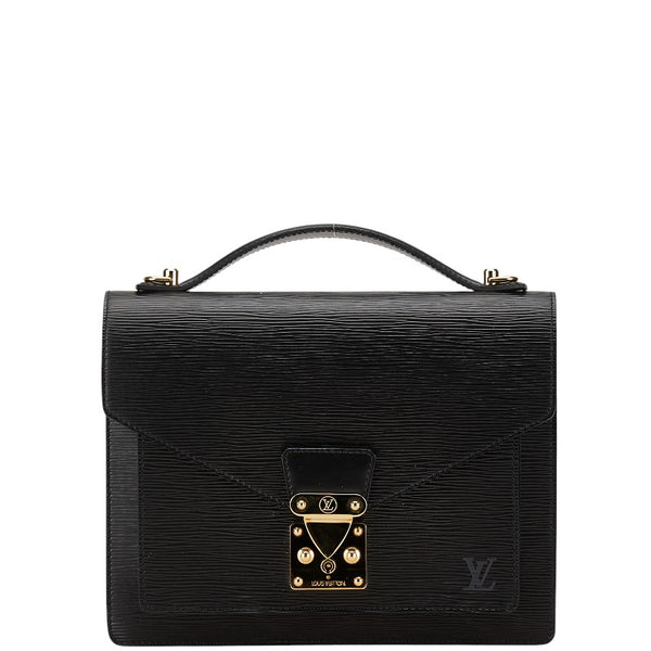 ルイ ヴィトン エピ モンソー ハンドバッグ ショルダーバッグ 2WAY M52122 ノワール ブラック レザー レディース LOUIS VUITTON 【中古】