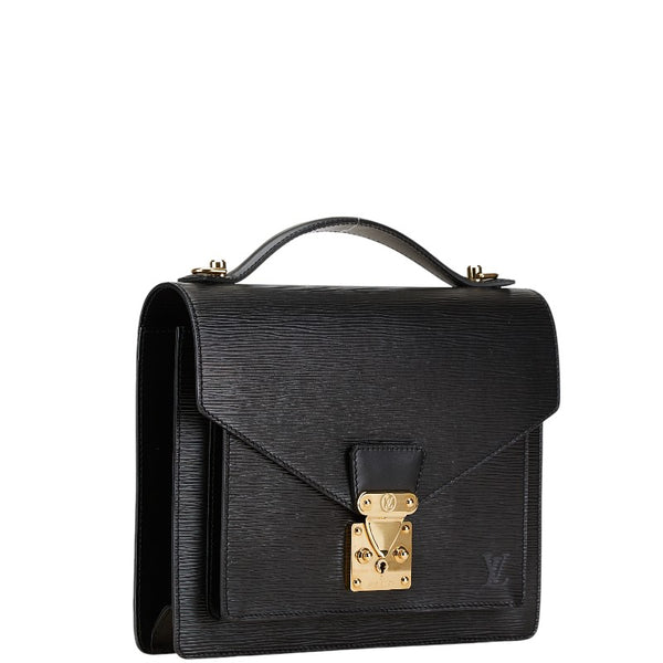 ルイ ヴィトン エピ モンソー ハンドバッグ ショルダーバッグ 2WAY M52122 ノワール ブラック レザー レディース LOUIS VUITTON 【中古】