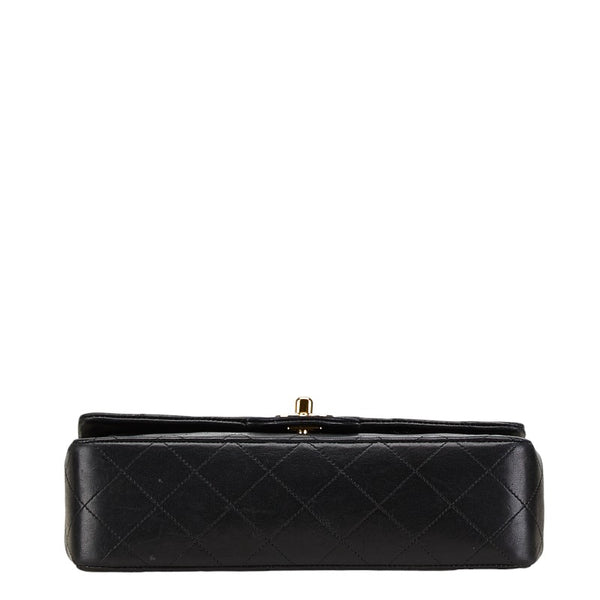 シャネル マトラッセ ココマーク チェーン ショルダーバッグ ブラック ラムスキン レディース CHANEL 【中古】