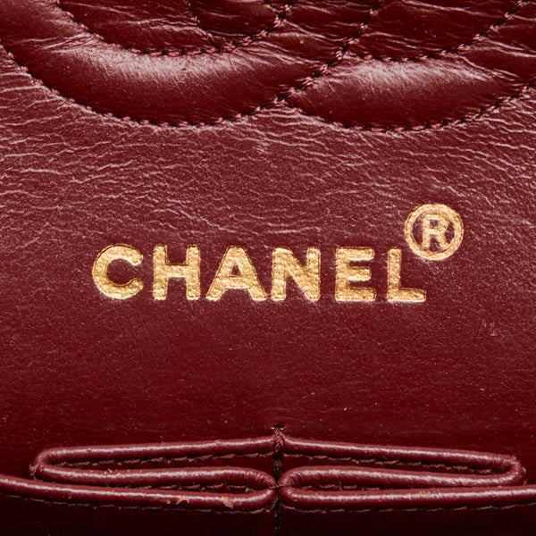 シャネル マトラッセ ココマーク チェーン ショルダーバッグ ブラック ラムスキン レディース CHANEL 【中古】