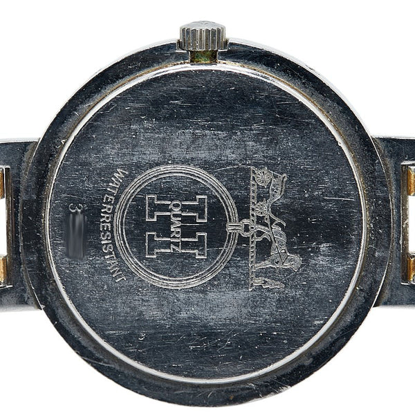 エルメス クリッパー 腕時計 CL4.220 クオーツ ホワイト文字盤 ステンレススチール メッキ レディース HERMES 【中古】