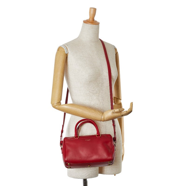 サンローラン ハンドバッグ ショルダーバッグ 2WAY レッド レザー レディース SAINT LAURENT 【中古】