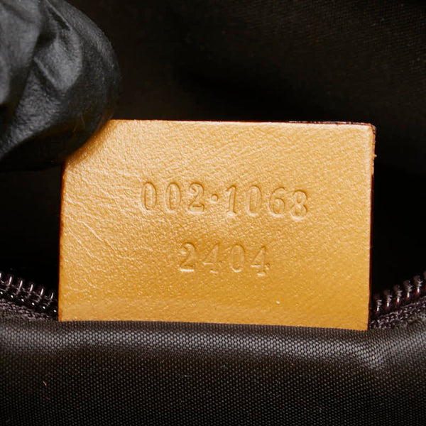 グッチ GGキャンバス ジャッキー ハンドバッグ 002.1068.2404 ベージュ ライトブラウン キャンバス レザー レディース GUCCI 【中古】