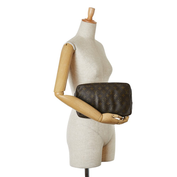 ルイ ヴィトン モノグラム トゥルーストワレット 28 セカンドバッグ クラッチバッグ M47522 ブラウン PVC レディース LOUIS VUITTON 【中古】