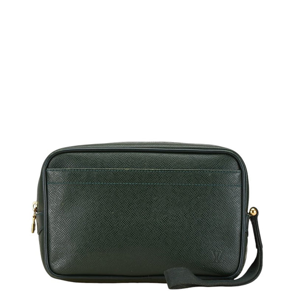 ルイ ヴィトン タイガ カルガ セカンドバッグ クラッチバッグ M30814 ダークグリーン エセピア レザー メンズ LOUIS VUITTON 【中古】