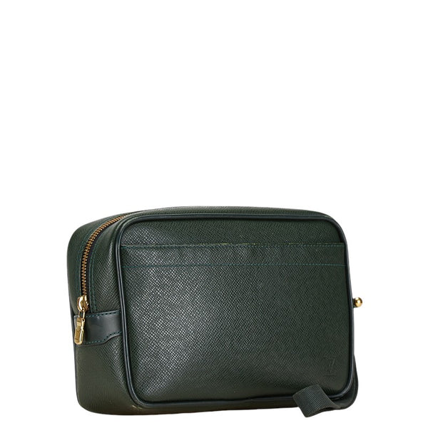 ルイ ヴィトン タイガ カルガ セカンドバッグ クラッチバッグ M30814 ダークグリーン エセピア レザー メンズ LOUIS VUITTON 【中古】