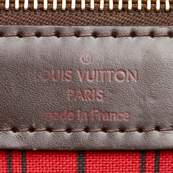 ルイ ヴィトン ダミエ ネヴァーフルMM ショルダーバッグ トートバッグ N51105 ブラウン PVC レザー レディース LOUIS VUITTON 【中古】