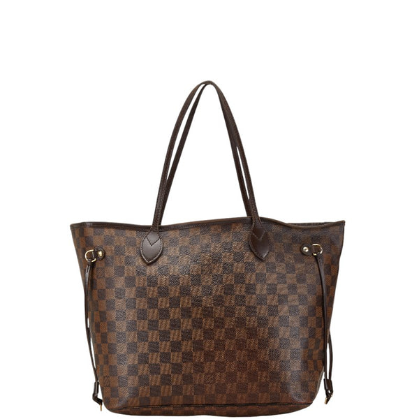 ルイ ヴィトン ダミエ ネヴァーフルMM ショルダーバッグ トートバッグ N51105 ブラウン PVC レザー レディース LOUIS VUITTON 【中古】
