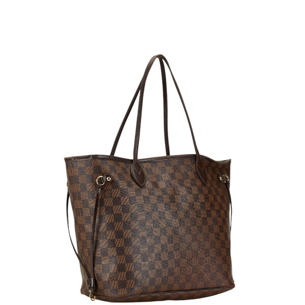 ルイ ヴィトン ダミエ ネヴァーフルMM ショルダーバッグ トートバッグ N51105 ブラウン PVC レザー レディース LOUIS VUITTON 【中古】
