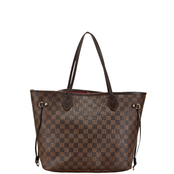 ルイ ヴィトン ダミエ ネヴァーフルMM ショルダーバッグ トートバッグ N51105 ブラウン PVC レザー レディース LOUIS VUITTON 【中古】