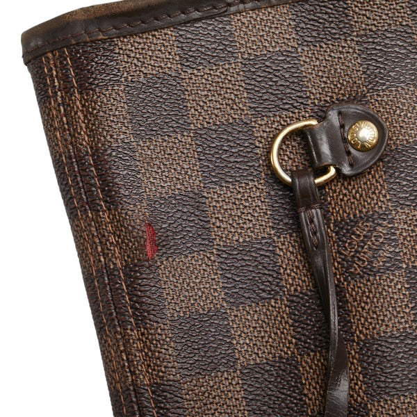 ルイ ヴィトン ダミエ ネヴァーフルMM ショルダーバッグ トートバッグ N51105 ブラウン PVC レザー レディース LOUIS VUITTON 【中古】