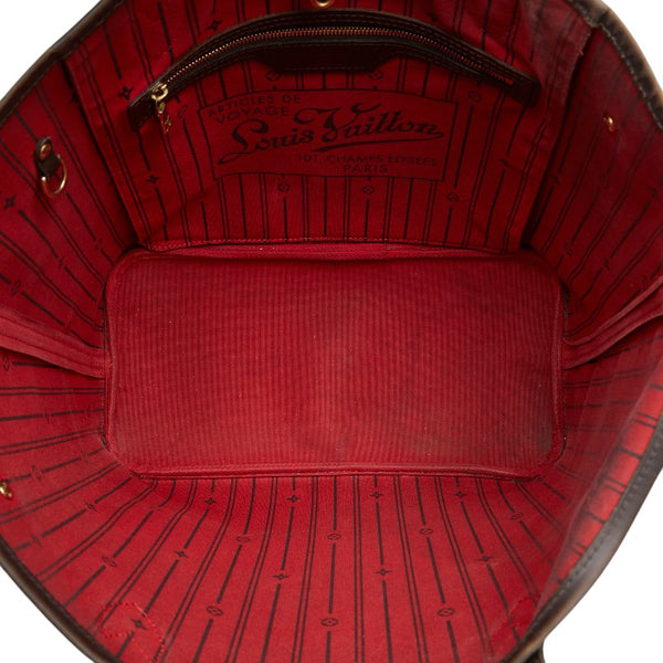 ルイ ヴィトン ダミエ ネヴァーフルMM ショルダーバッグ トートバッグ N51105 ブラウン PVC レザー レディース LOUIS VUITTON 【中古】