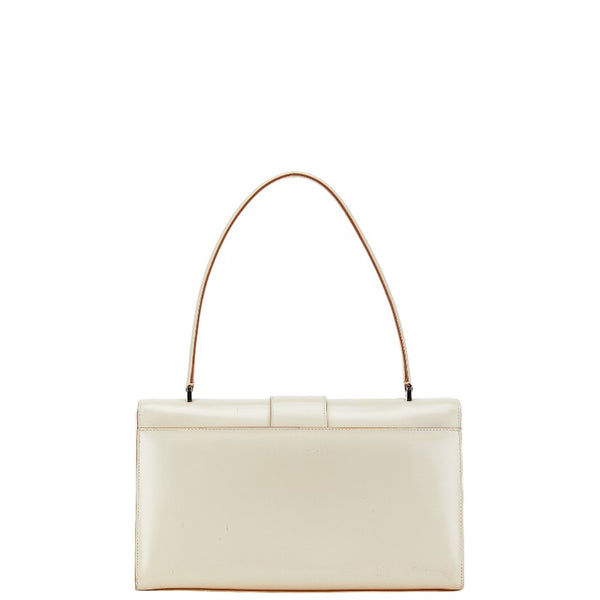 サルヴァトーレフェラガモ ハンドバッグ アイボリーホワイト レザー レディース Salvatore Ferragamo 【中古】