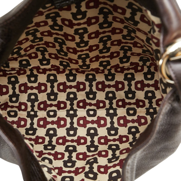 グッチ グッチシマ ワンショルダーバッグ 181514 ブラウン レザー レディース GUCCI 【中古】