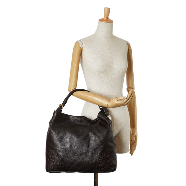 グッチ グッチシマ ワンショルダーバッグ 181514 ブラウン レザー レディース GUCCI 【中古】